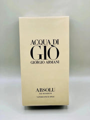 Acqua Di Gio Absolu by Giorgio Armani 4.2oz / 125ml EDP Cologne Men New In Box