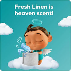 Angel Soft Toilet Paper with Fresh Linen Scented Tube, 8 Mega Rolls = 32 Regular Rolls, Soft and Strong Toilet Tissue