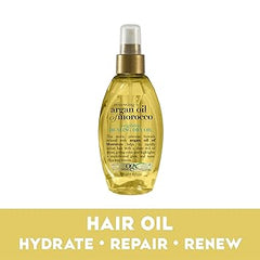 OGX Renewing + Argan Oil of Morocco Weightless Healing Dry Oil Spray, Argan Oil for Hair Care, Lightweight Mist for Split Ends, Frizz Control & Shine, Paraben & Sulfated-Surfactants Free, 4 fl oz