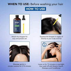 Botanic Hearth 100% Pure Rosemary Oil For Hair Growth | Infused with Biotin, Jojoba & Castor Oil | Hair Oil Repairs Dry Damaged Hair, Strengthening, Healthier - Hair Tonic, 2 fl oz Ifelshop