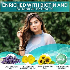 Biotin Hair Thickening Serum for Men and Women - Intense Strengthening Treatment Product with Natural Botanical Oil Blend to Help Boost Thin Hair - Repair Thinning Hair, Increase Volume and Shine
