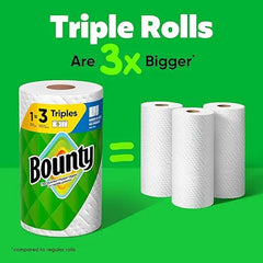 Bounty Select-A-Size Paper Towels, White, 2 Triple Rolls = 6 Regular Rolls Retailxpres