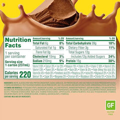Carnation Breakfast Essentials High Protein with Fiber Ready-to-Drink, 8 FL OZ Carton, Rich Milk Chocolate (Pack of 24)