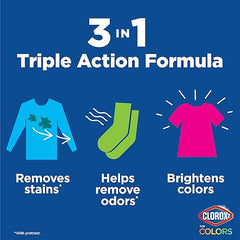 CLOROX 2 for Colors - Stain Remover and Color Brightener Packs, 40 Count (Packaging May Vary)