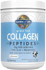 Garden of Life Grass Fed Collagen Peptides Powder Unflavored Collagen Powder for Women Men Hair Skin Nails Joints, Hydrolyzed Collagen Protein Supplements, Collagen for Women & Men, 28 Servings