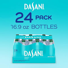 DASANI Purified Water Enhanced with Minerals, 16.9 Fl Oz (Pack of 24)