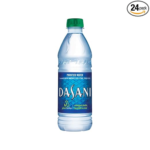 DASANI Purified Water Enhanced with Minerals, 16.9 Fl Oz (Pack of 24)