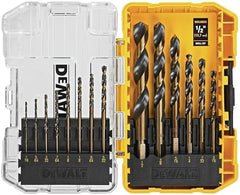 DeWalt drill bit set in open and closed cases