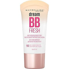 Maybelline Dream Fresh Skin Hydrating BB cream, 8-in-1 Skin Perfecting Beauty Balm with Broad Spectrum SPF 30, Sheer Tint Coverage, Oil-Free, Light/Medium, 1 Fl Oz