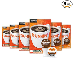 Dunkin' Original Blend Medium Roast Coffee, 60 Keurig K-Cup Pods