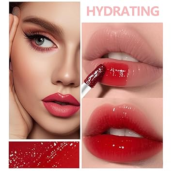 Eakroo 6 Colors Lip Tint Stain Mini Liquid Lipstick, Lip Gloss for Women, Blush for Cheeks, Lip Stain Long Lasting Waterproof, Lip Makeup, Cute Stuff, Non-Stick Cup, High Pigment, Vivid Color