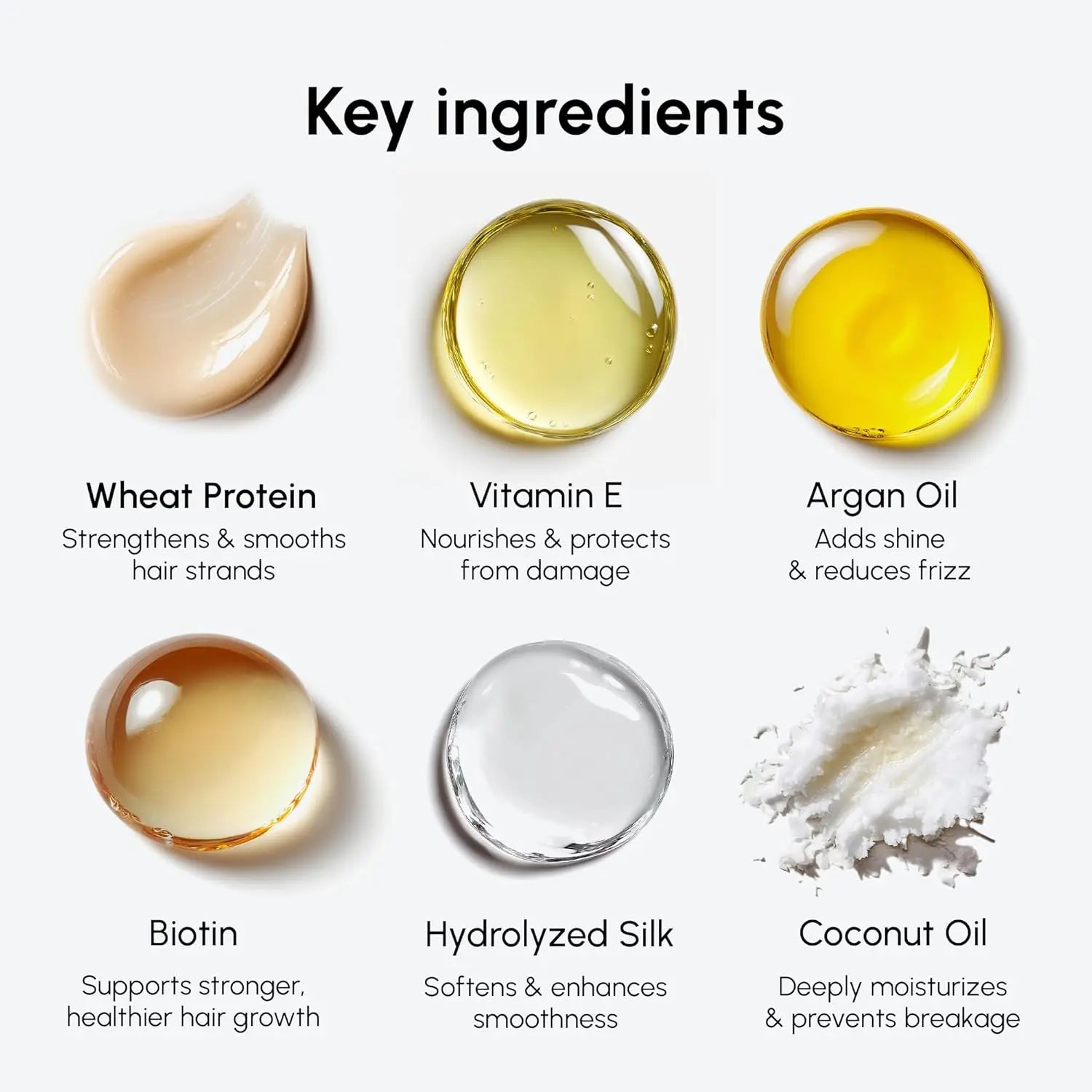 MAREE Hair Oil for Frizzy Hair with Argan Oil, Keratin & Biotin – Hair Serum for Dry and Curly Hair Gloss – Frizz Control Hair Care Products for Women – Aceite Para el Cabello – Keratin Hair Treatment IFELSHOP