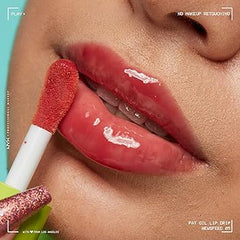 NYX PROFESSIONAL MAKEUP Fat Oil Lip Drip, Moisturizing Lip Oil Gloss, Vegan Tinted Formula, Up to 12 HR Hydration - Newsfeed (Rose Nude)