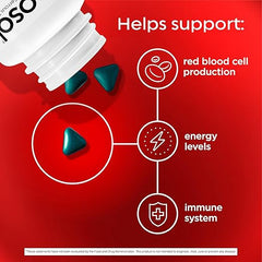 Feosol Original Iron Supplement Tablets, Non-heme, 325mg Ferrous Sulfate (65mg Elemental Iron) per Iron Pill, 1 Per Day, 120ct, 4 Month Supply, for Energy and Immune System Support, Made in USA