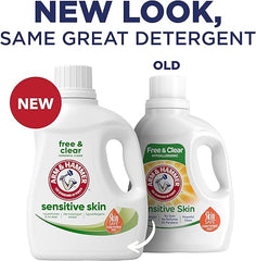 ARM & HAMMER Sensitive Skin Free & Clear Liquid Laundry Detergent, 105 fl oz, 105 Loads