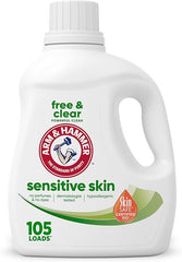 ARM & HAMMER Sensitive Skin Free & Clear Liquid Laundry Detergent, 105 fl oz, 105 Loads
