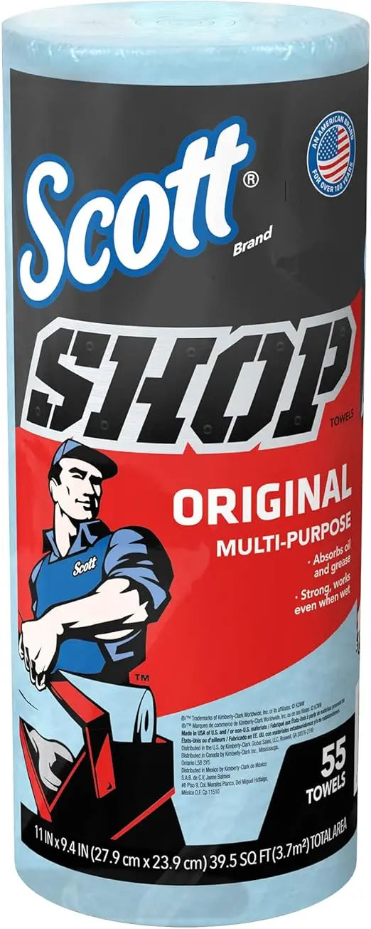 Kimberly-Clark 75130 SCOTT Shop Towel Roll, 55 Count (Pack of 1) Retailxpres