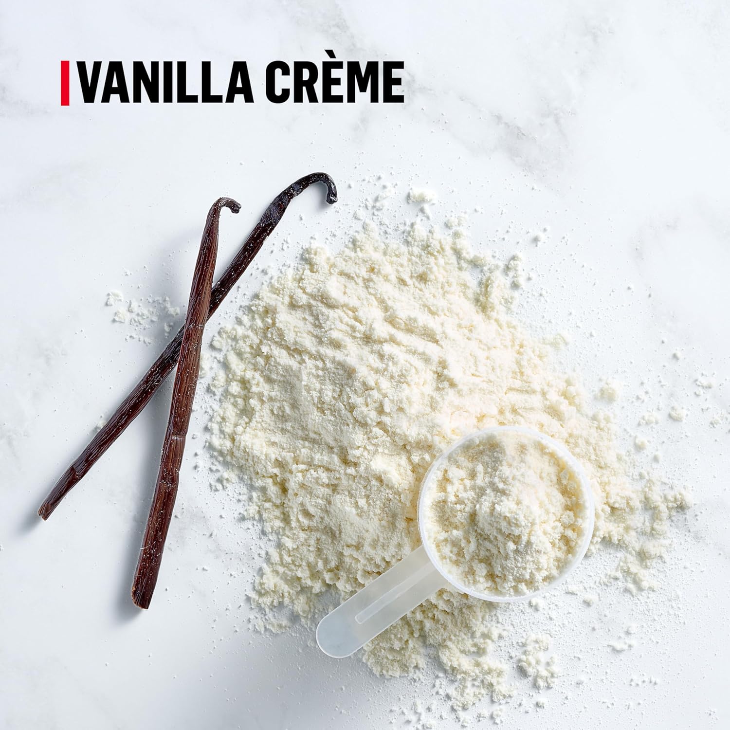 Muscle Milk Genuine Protein Powder, Vanilla Crème, 1.93 Pounds, 12 Servings, 32g Protein, 2g Sugar, Calcium, Vitamins A, C & D, NSF Certified for Sport, Energizing Snack, Packaging May Vary
