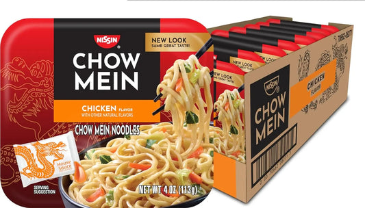 Nissin Chow Mein Noodles, Teriyaki Chicken, 4 Ounce (Pack of 8) Retailxpres