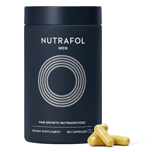 Nutrafol Men's Hair Growth Supplements, Clinically Tested for Visibly Thicker Hair and Scalp Coverage, Dermatologist Recommended - 1 Month Supply Retailxpres