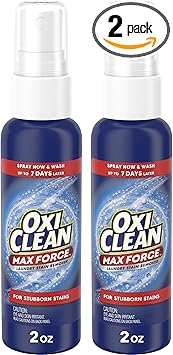 OxiClean Max Force Laundry Stain Remover Spray, 2 fl oz, 2PK