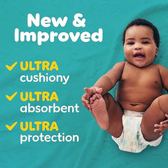 Pampers Diapers - Baby Dry - Size 1, 44 Count, Absorbent Disposable Infant Diaper (Packaging May Vary)
