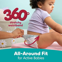 Pampers Diapers - Cruisers 360 - Size 4, 64 Count, Babyproof up to 100% Leakproof Pull-On Diaper