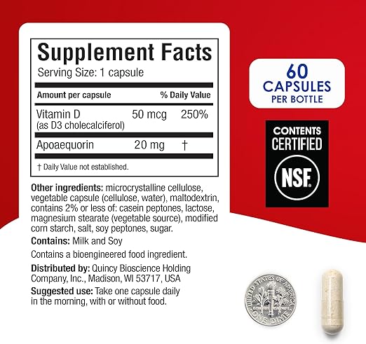 Prevagen Extra Strength Capsules, 60ct 3 Pack, Prevagen with Apoaequorin & Vitamin D