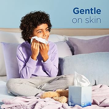 Puffs Ultra Soft Facial Tissues, 4 Mega Cube Box, 72 Facial Tissues Per Box