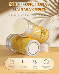 Samnyte Hair Wax Stick, Hair-Styling Waxes, Nourishing Accessories - Slick Stick for Women & Kids, Gel Tamer for Flyaways, Bun Maker & Styling Cream, 2.7 Fl Oz