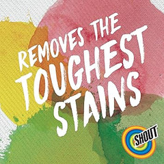 Shout Advanced Stain Remover Gel for Clothes Laundry, Ultra Concentrated Gel with Built-in Scrubber Brush for Deep Set-In stains, 8.7oz