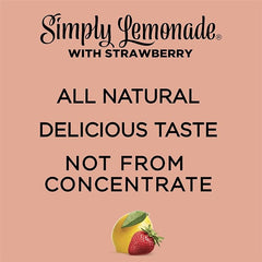 Simply Lemonade with Strawberry, 52 Fl Oz Bottle