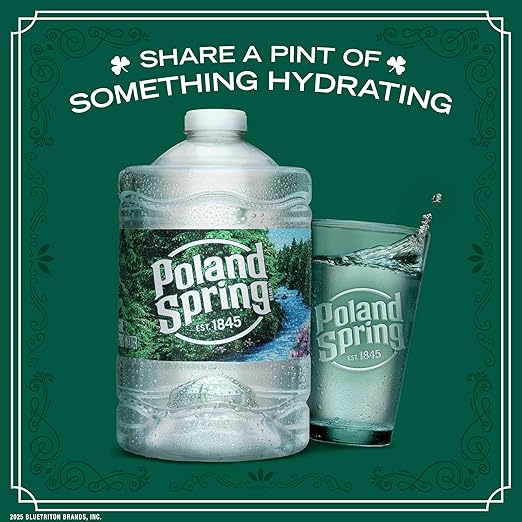 Poland Spring Brand 100% Natural Spring Water, 101.4 Oz Plastic Jug