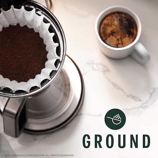 Starbucks Ground Coffee, Medium Roast Coffee, House Blend, 100% Arabica, 1 bag (18 oz)