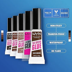 NYX PROFESSIONAL MAKEUP The Brow Glue, Extreme Hold Eyebrow Gel - Clear