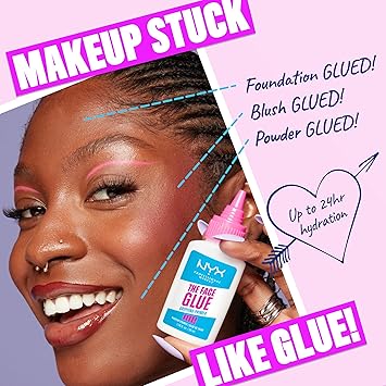 NYX PROFESSIONAL MAKEUP The Face Glue Gripping Primer, Hydrating Makeup Primer with Up To 24HR Wear, Vegan & Cruelty Free