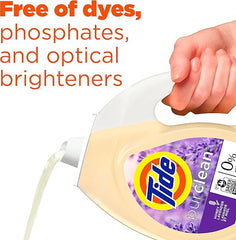 Tide Purclean Liquid Laundry Detergent, Honey Lavender Scent, 63 fl oz, 48 Loads
