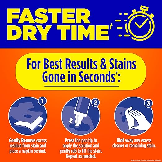 Tide Stain Remover for Clothes, Tide To Go Pen, Instant Stain Remover Pen & Spot Cleaner, Portable & Travel-Friendly, Works on Food & Drink Stains, Fits in Purses & Bags, 3 Count (Pack of 1)