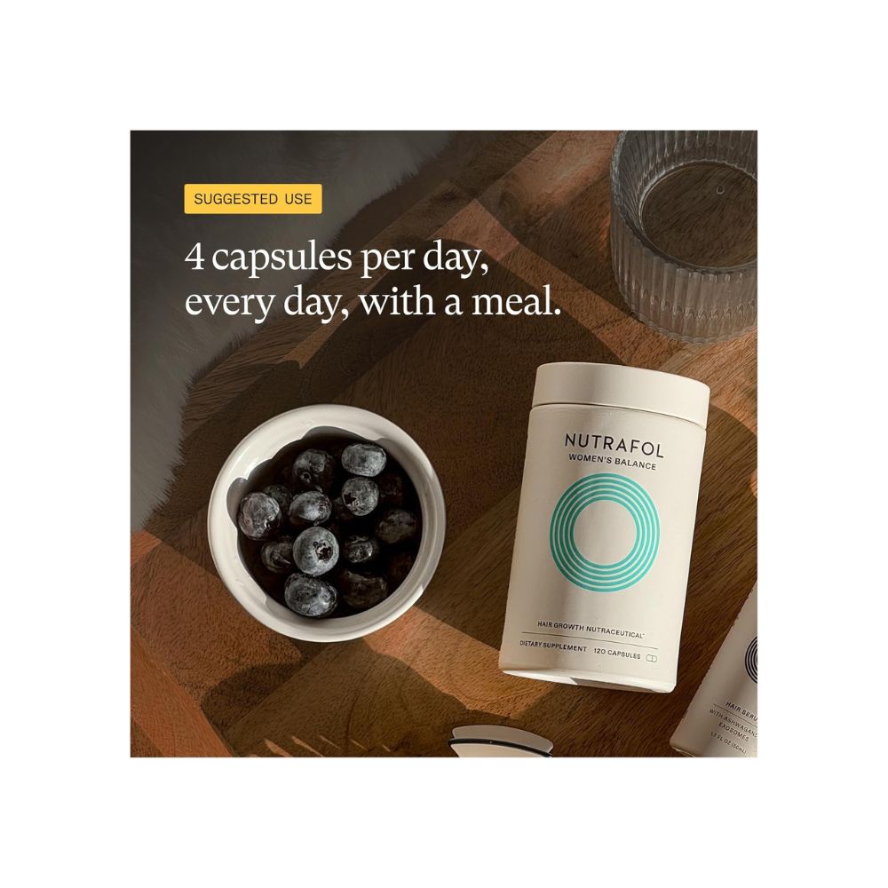 Nutrafol Women's Balance Hair Growth Supplements, Nutrafol Women's Hair Vitamin – Hair Growth & Thinning Support Supplement NUTRAFOL