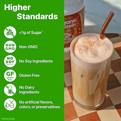 Orgain Organic Vegan Protein Powder, Pumpkin Spice - 21g of Plant Based Protein, Non Dairy, Gluten Free, 1g of Sugar, Soy Free, Kosher, Non-GMO, 1.02 Lb (Packaging May Vary)
