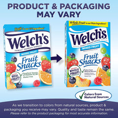 Welch's Fruit Snacks, Mixed Fruit Snack Box, Gluten Free, 0.8oz Snack Packs (Pack of 40)