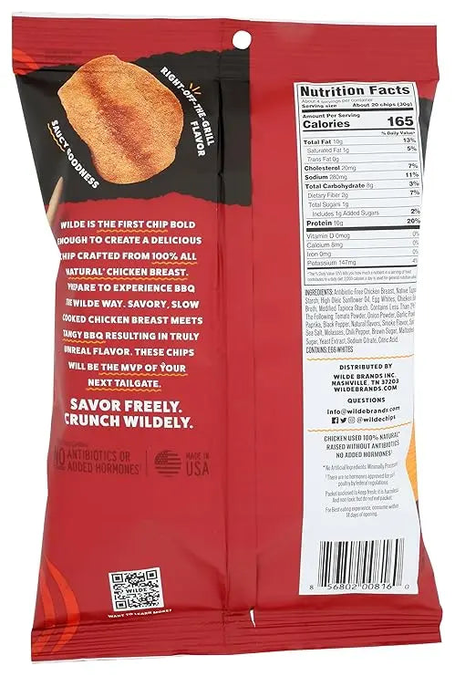 Wilde Snacks Chips Protein Bbq 4 OZ Retailxpres