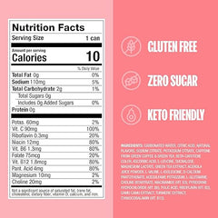 ZOA Zero Sugar Energy Drinks, White Peach - Sugar Free with Electrolytes, Healthy Vitamin C, Amino Acids, Essential B-Vitamins, and Caffeine from Green Tea - 12 Fl Oz (12-Pack)