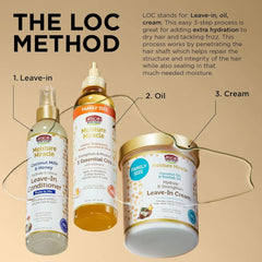 African Pride Moisture Miracle 5 Essential Hair Oils with Vitamin E | Moisture, Shine, Protection, and Growth | Argan, Castor, Grapeseed, Coconut, and Olive Oil | 8 oz Ifelshop