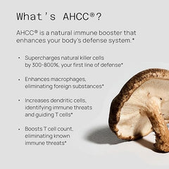 Quality of Life Premium Kinoko Gold AHCC Supplement, 500 mg per Capsule, Supports Immune Health, Liver Function, Maintains Natural Killer Cell Activity & Enhances Cytokine Production, 60 Veg Capsules