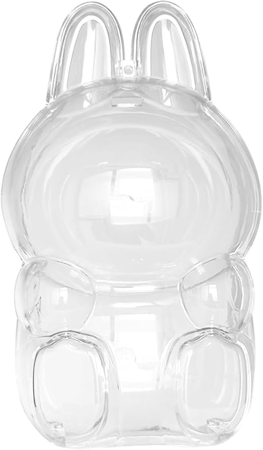Display case for 15cm Monster Keychain Blind Box(Macaron/Have a seat/Energy), Clear Original case for 5.9" Dolls, Protective Accessories for Toy.for Adults Collection (Sitting Case)