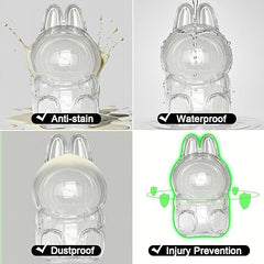 Display case for 15cm Monster Keychain Blind Box(Macaron/Have a seat/Energy), Clear Original case for 5.9" Dolls, Protective Accessories for Toy.for Adults Collection (Sitting Case)