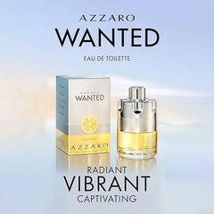 Azzaro Wanted Eau de Toilette - Vibrant & Irresistible Mens Cologne - Woody, Citrus & Spicy Fragrance - Fresh Notes of Cardamom, Lemon, Vetiver - Everyday Wear - Luxury Perfumes for Men