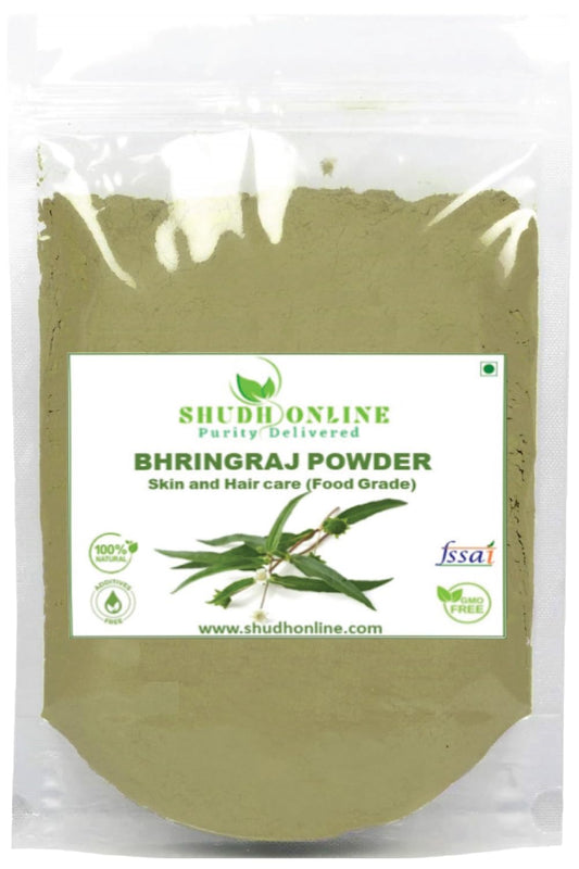 Bhringraj Powder Organic for Hair Growth 100g (3.5 oz) | Eclipta Alba False Daisy Herb | Karisalankanni Eclipta Prostrata for Strong Hair Ifelshop