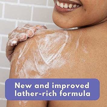 Aveeno Stress Relief Body Wash with Nourishing Oat & Lavender Scent for Sensitive Skin, Gently Cleanses & Helps You Feel Calm & Relaxed in the Shower, Soap-Free, 18 fl. oz